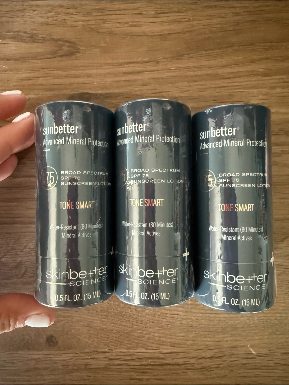 3 Pack of Skinbetter Science Sunbetter TONE SMART SPF 75 Sunscreen Lotion